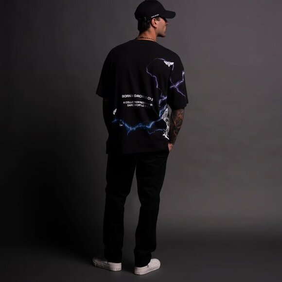 Darc Sport Batman "Side By Side" Oversized Tee In Black - Picture 5 of 6